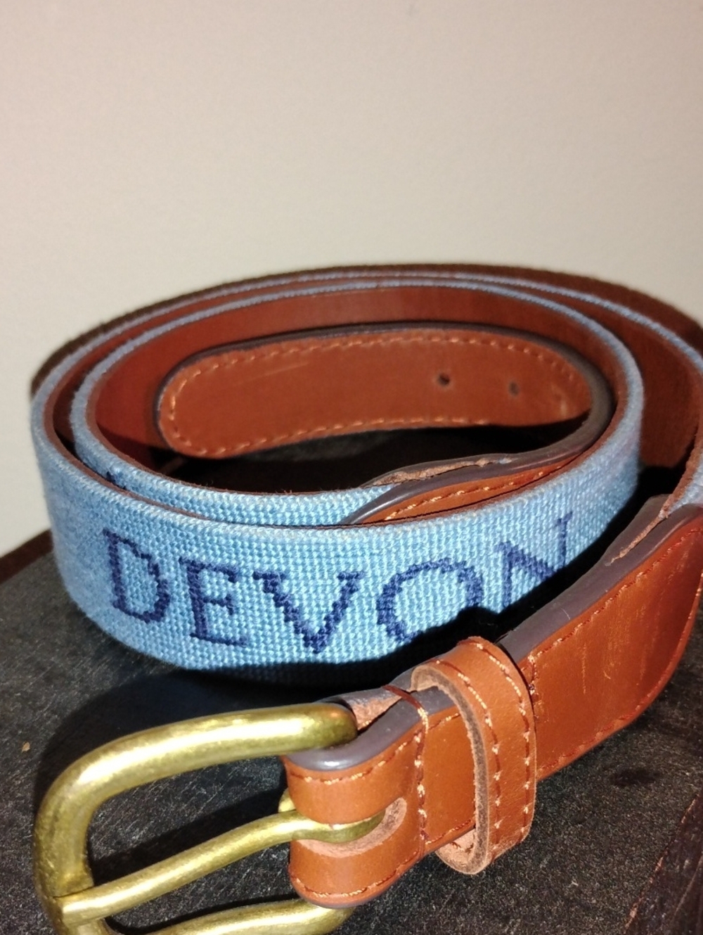 Smathers & Branson Needlepoint Belt